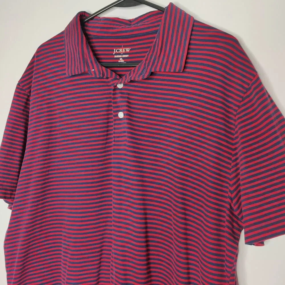 Bundle x2 J. Crew Oarsman Sueded Shirts Jersey Polo Crewneck XL Classic Fit